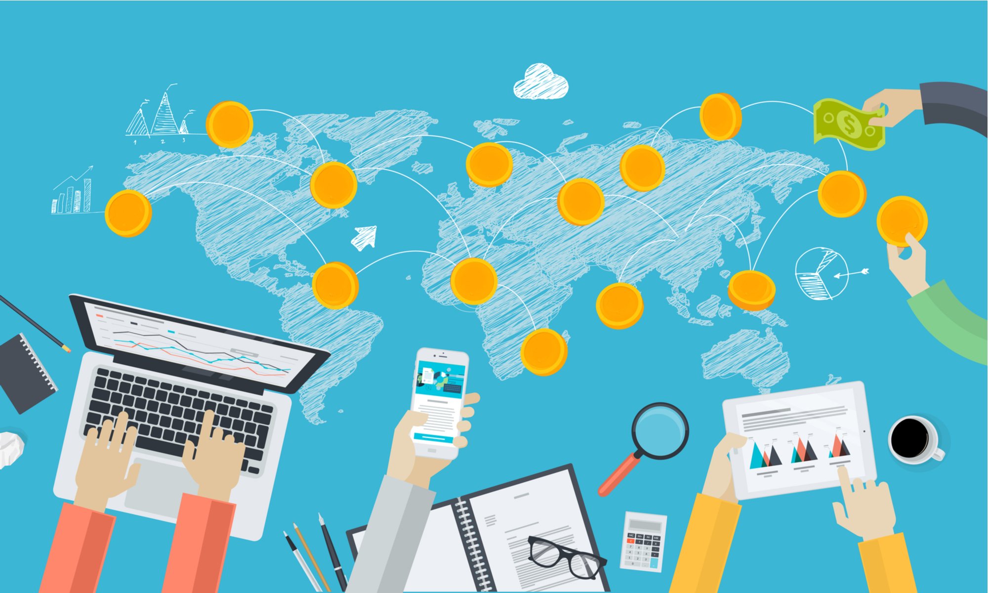 map-gold-coins-commerce